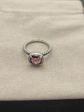 David Yurman 925 Silver Ring with Original Pouch